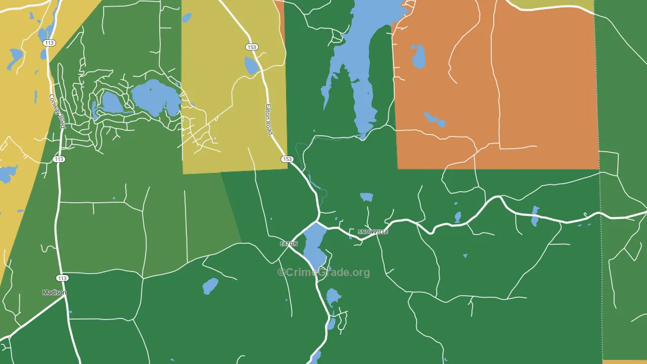 Eaton Center, NH Map of Murder Rates