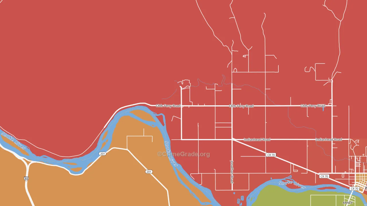 Eaton, ID Map of Murder Rates