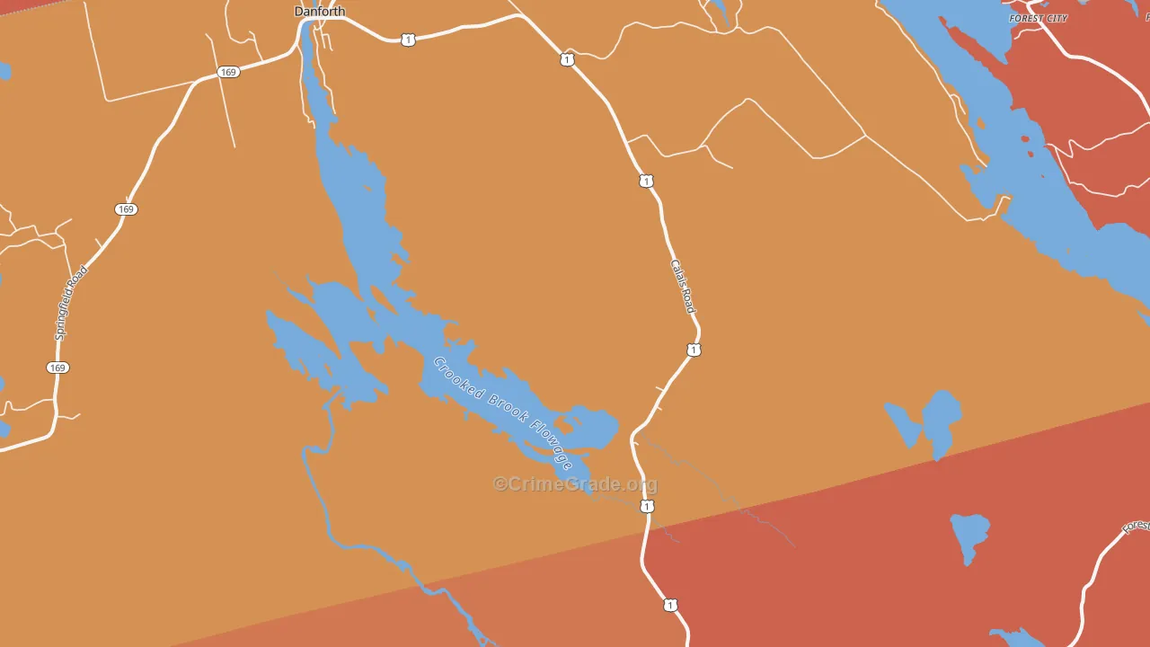 Eaton, ME Map of Murder Rates