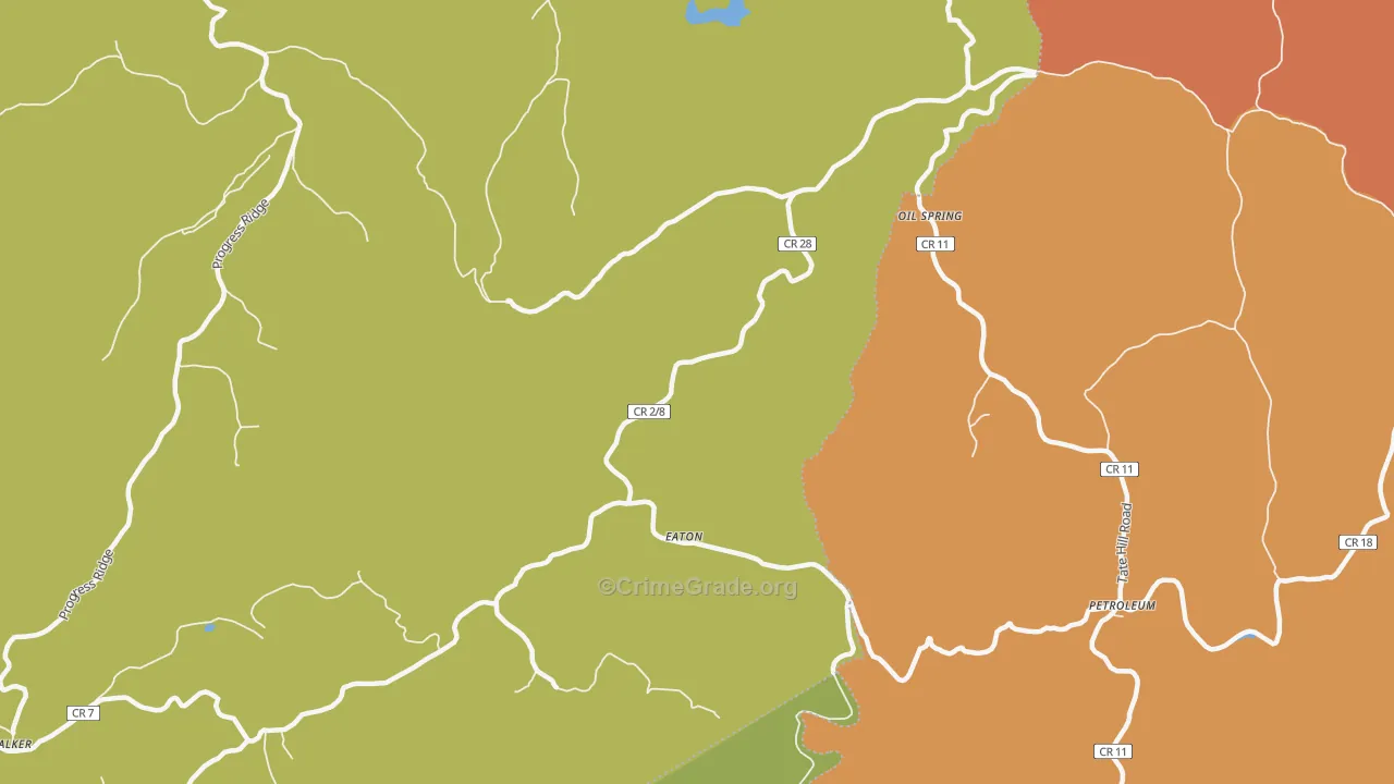 Eaton, WV Map of Murder Rates