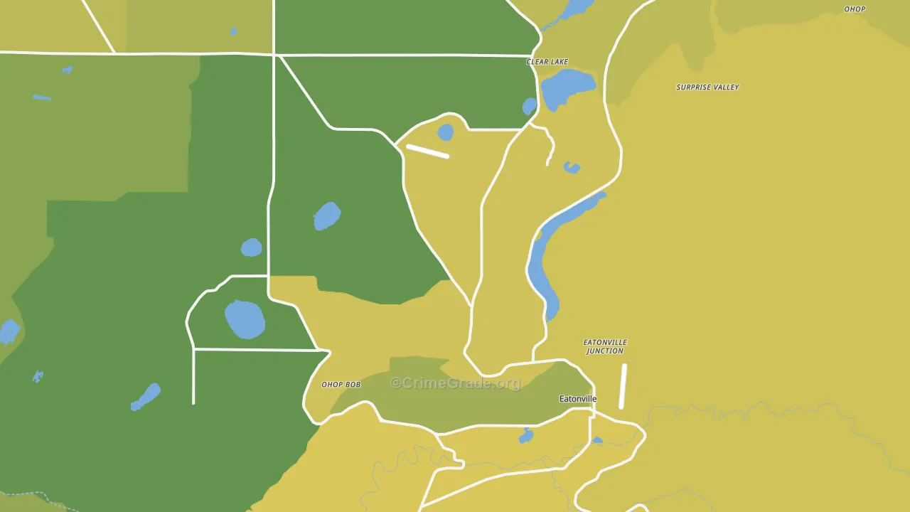 Eatonville, WA Map of Murder Rates