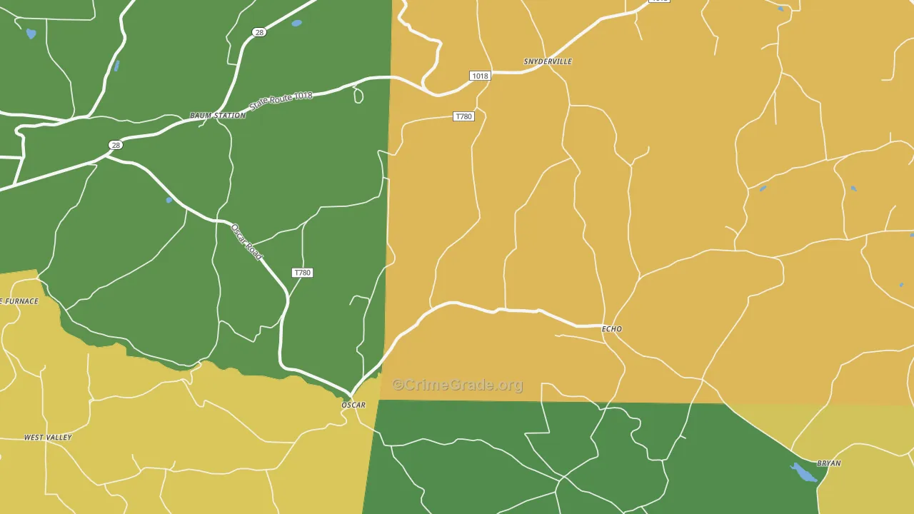 Echo, PA Map of Murder Rates