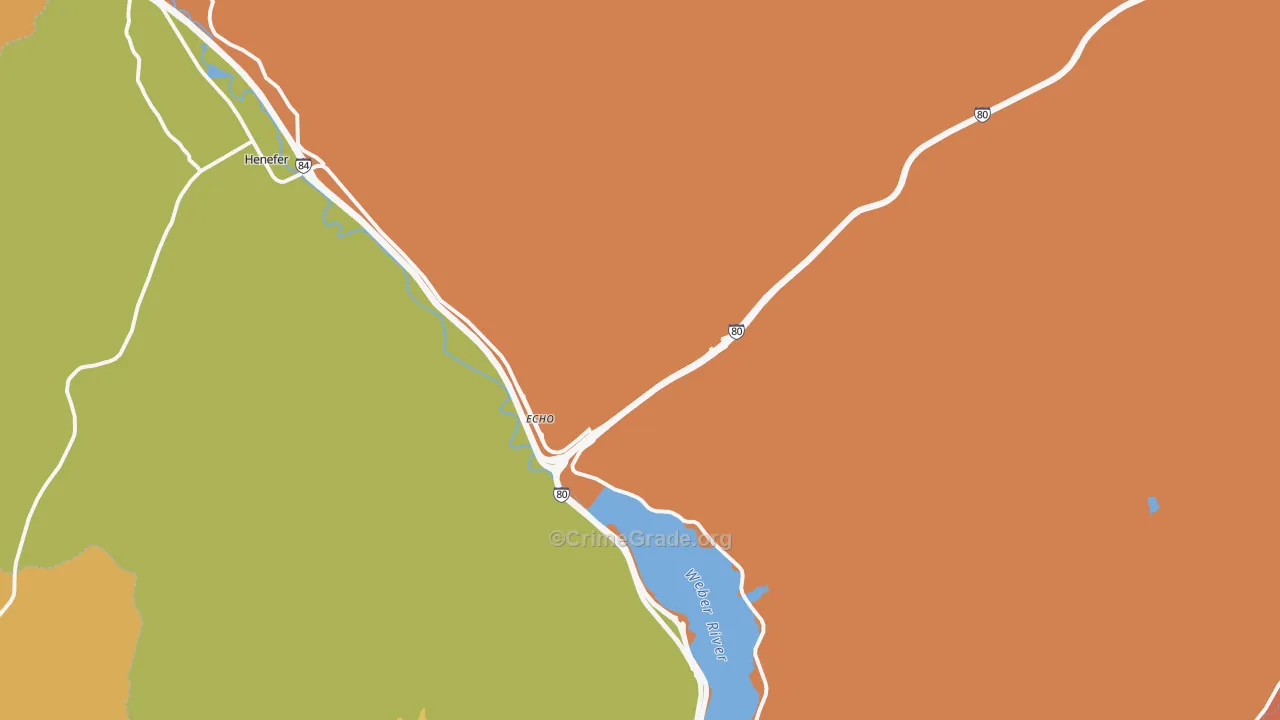 Echo, UT Map of Murder Rates