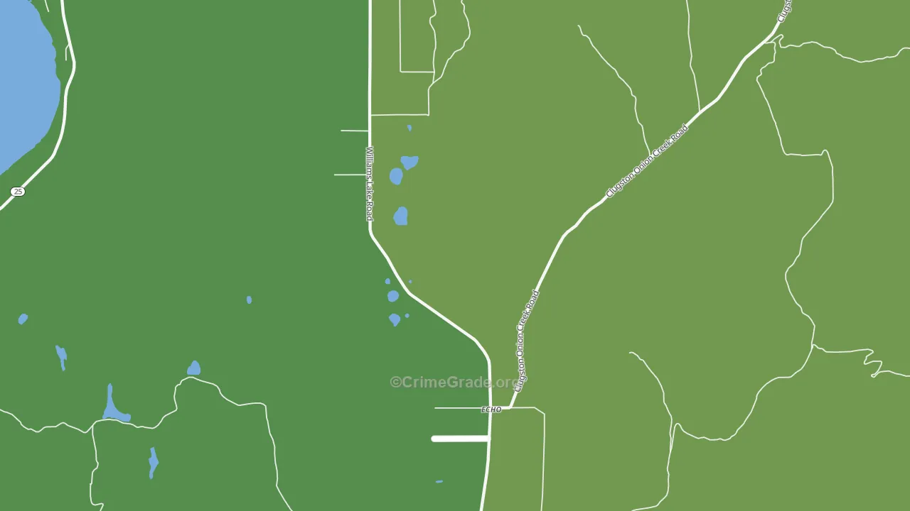 Echo, WA Map of Murder Rates