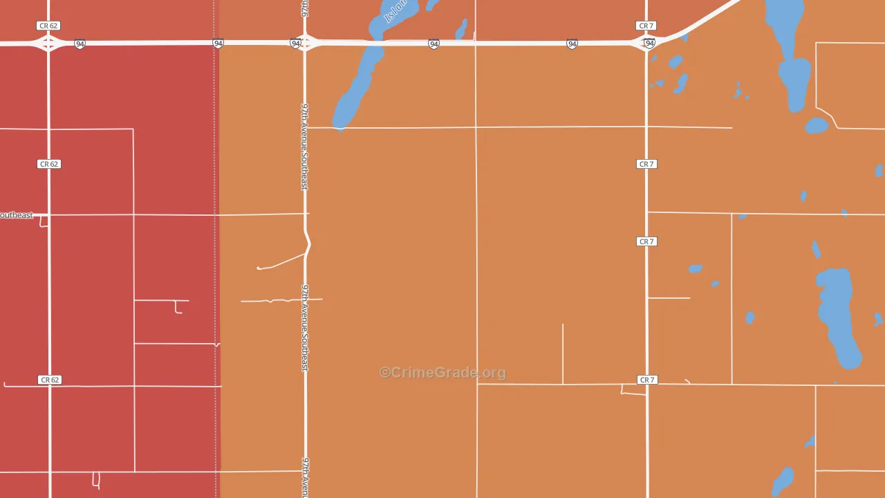 Eckelson, ND Map of Murder Rates