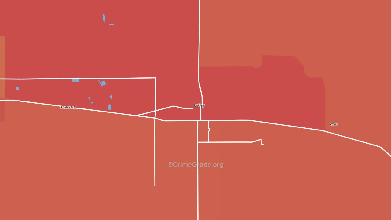 Eckley, CO Map of Murder Rates