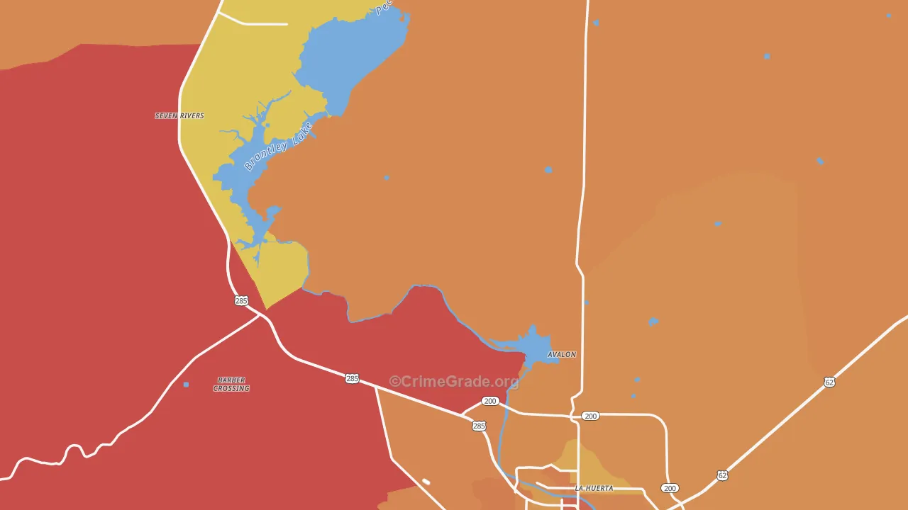 Eddy County, NM Map of Murder Rates