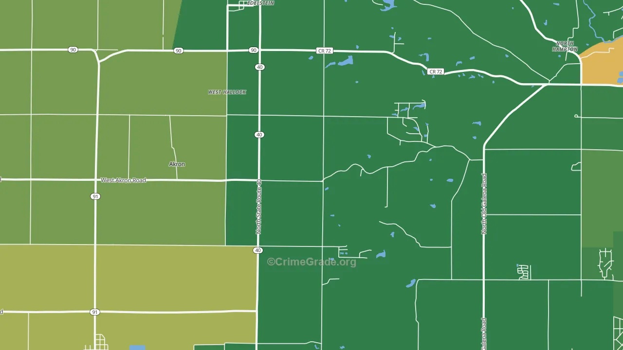 Edelstein, IL Map of Murder Rates