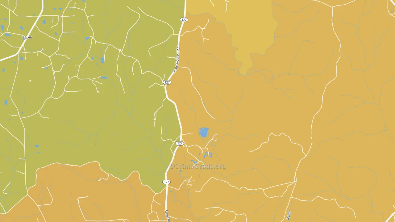 Eden, LA Map of Murder Rates