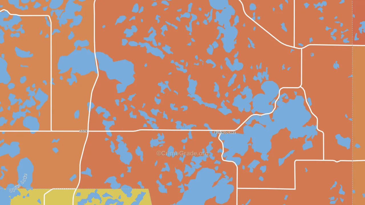 Eden, SD Map of Murder Rates