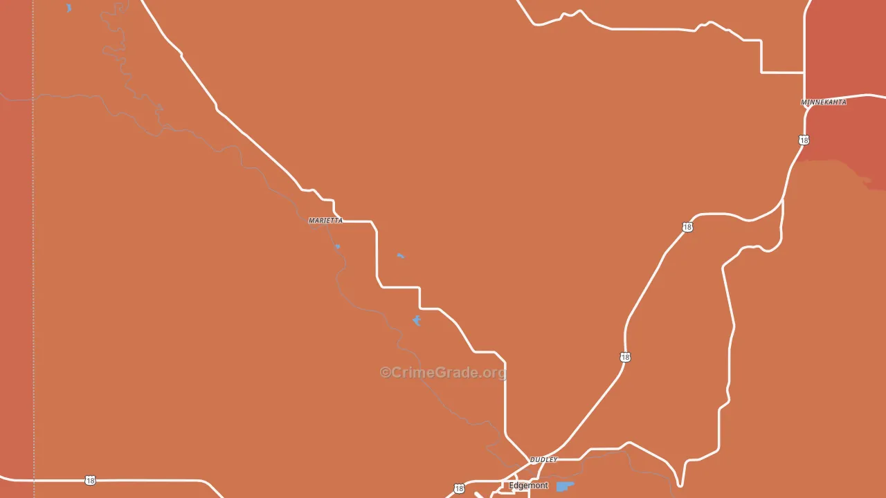 Edgemont, SD Map of Murder Rates