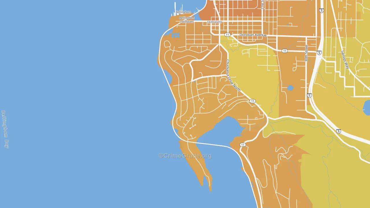 Edgemoor, WA Map of Murder Rates