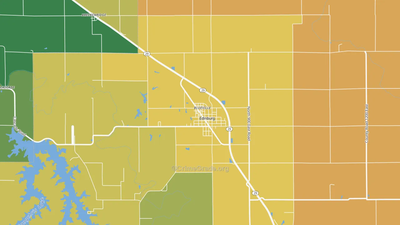 Edinburg, IL Map of Murder Rates