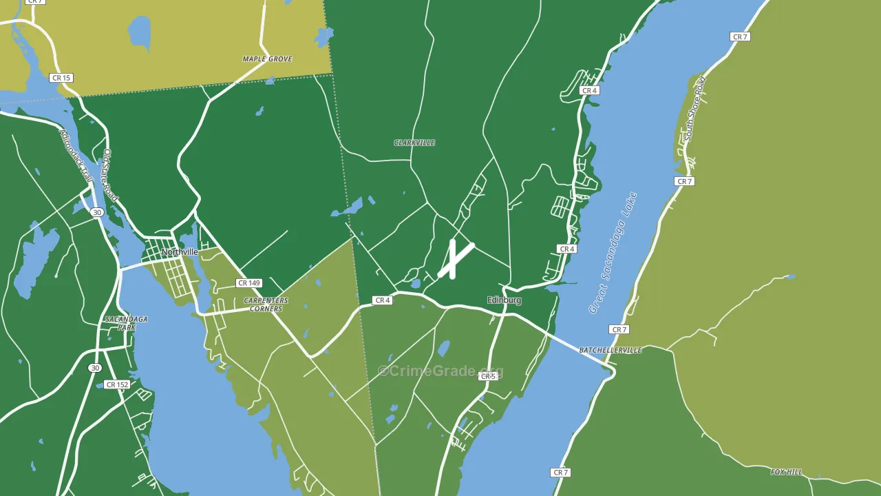 Edinburg, NY Map of Murder Rates