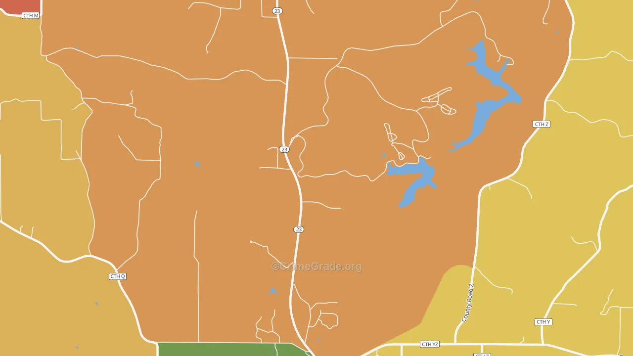 Edmund, WI Map of Murder Rates