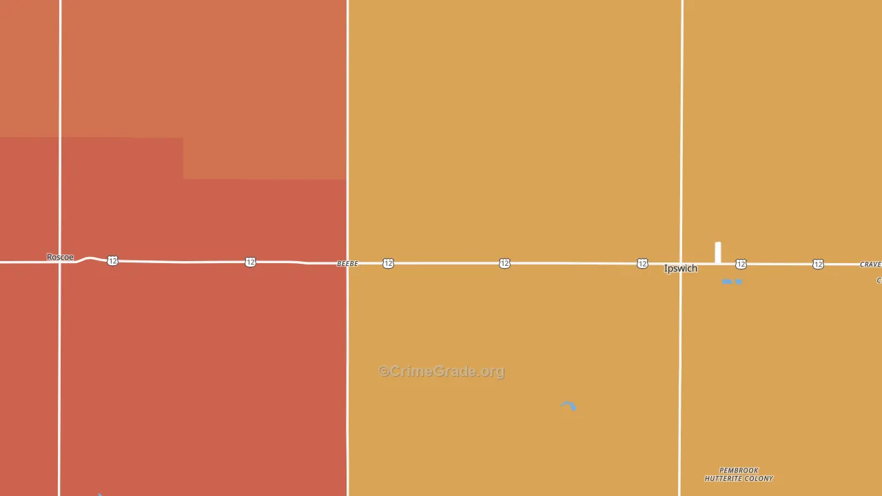 Edmunds County, SD Map of Murder Rates