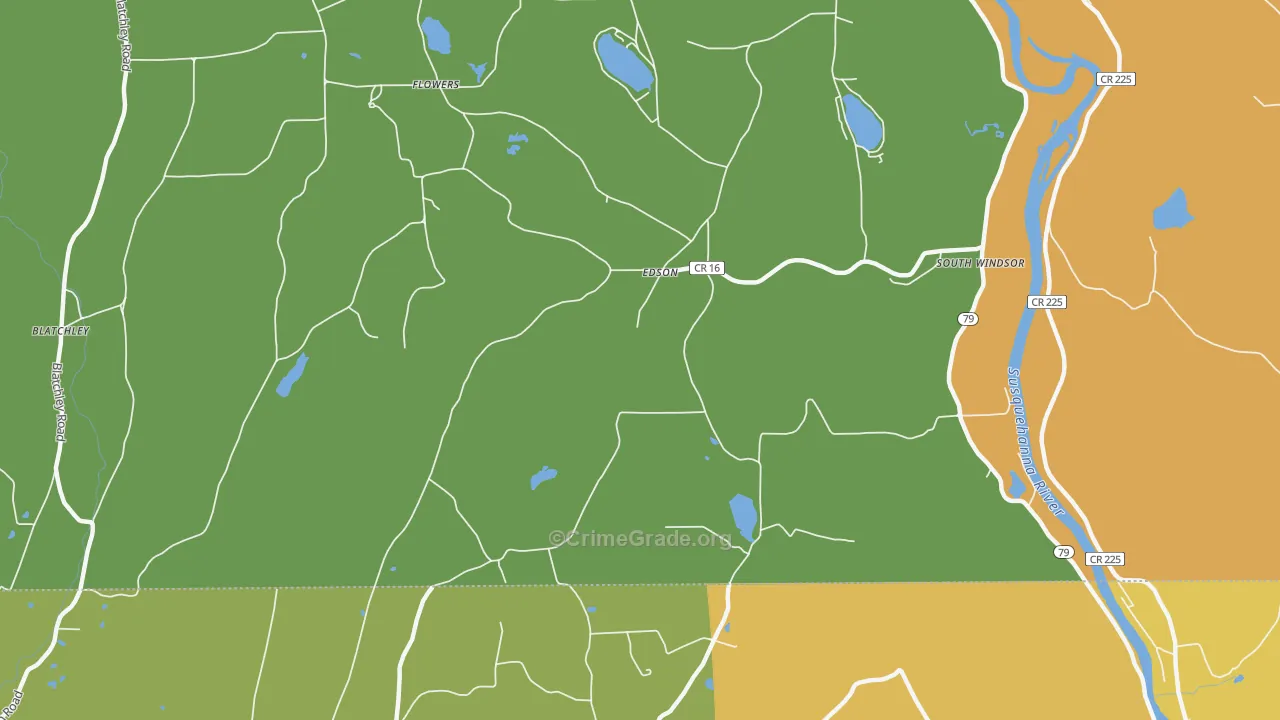 Edson, NY Map of Murder Rates
