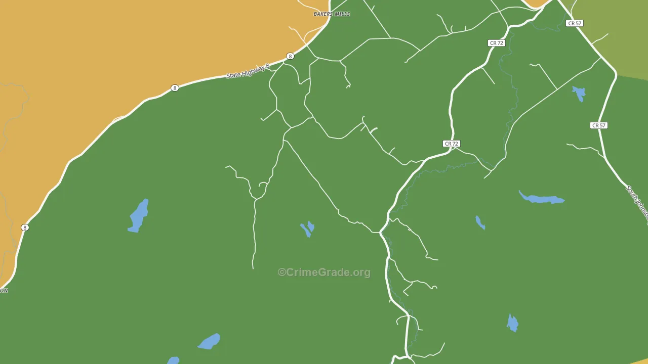 Edwards Hill, NY Map of Murder Rates