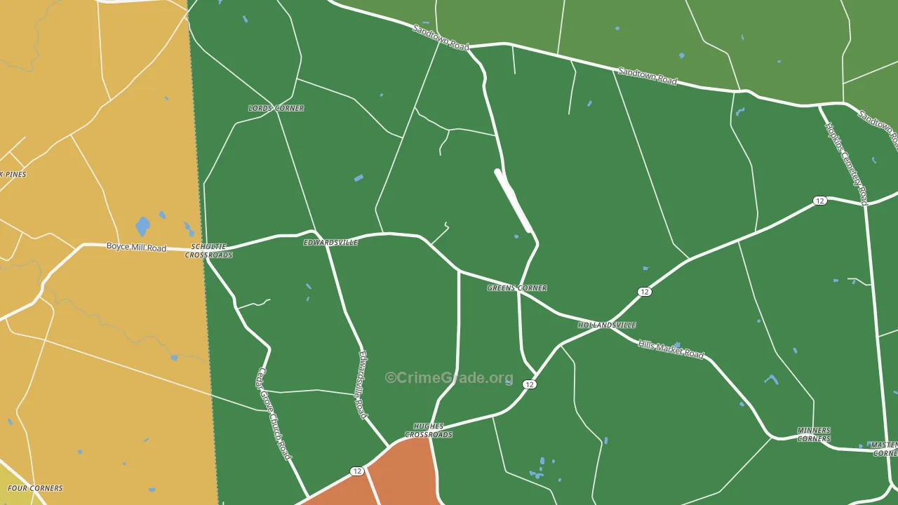 Edwardsville, DE Map of Murder Rates