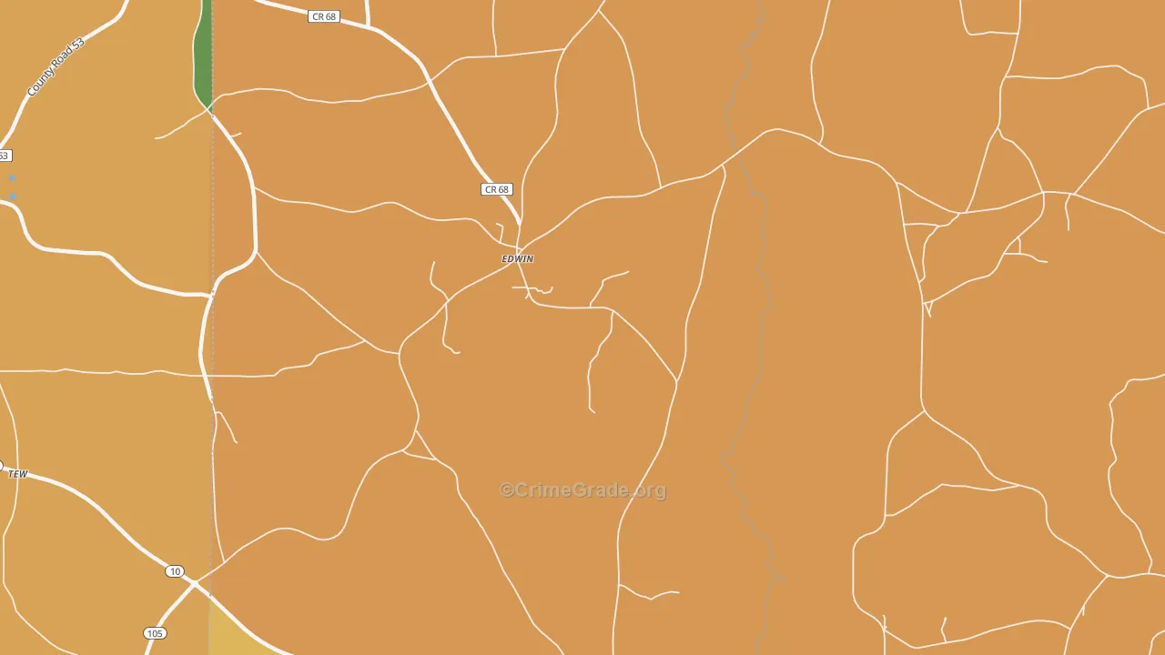 Edwin, AL Map of Murder Rates
