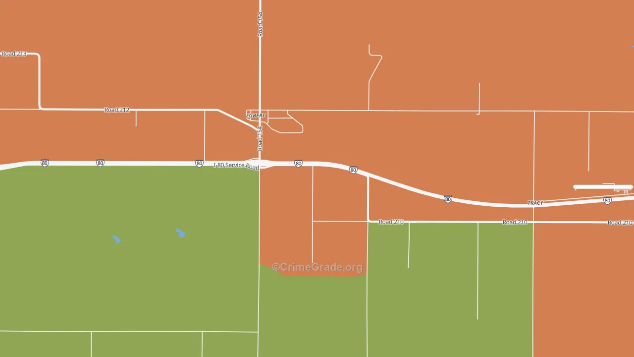 Egbert, WY Map of Murder Rates