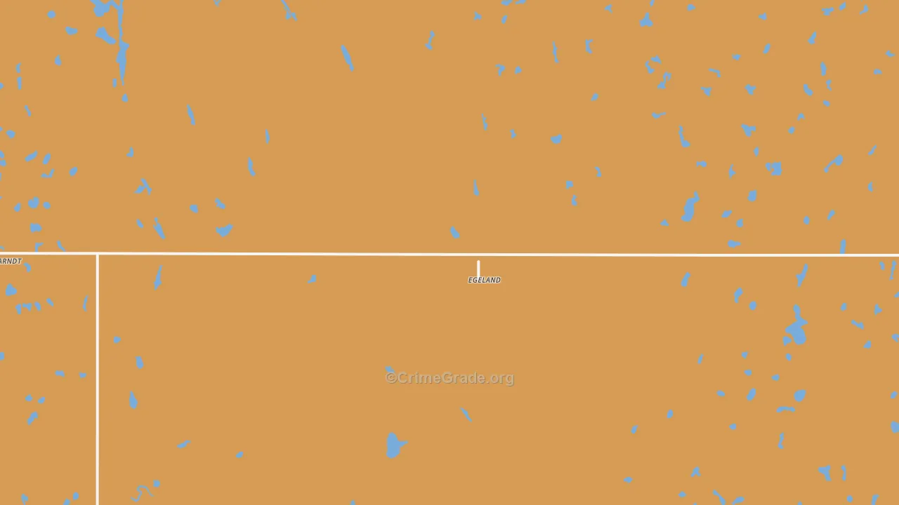 Egeland, ND Map of Murder Rates