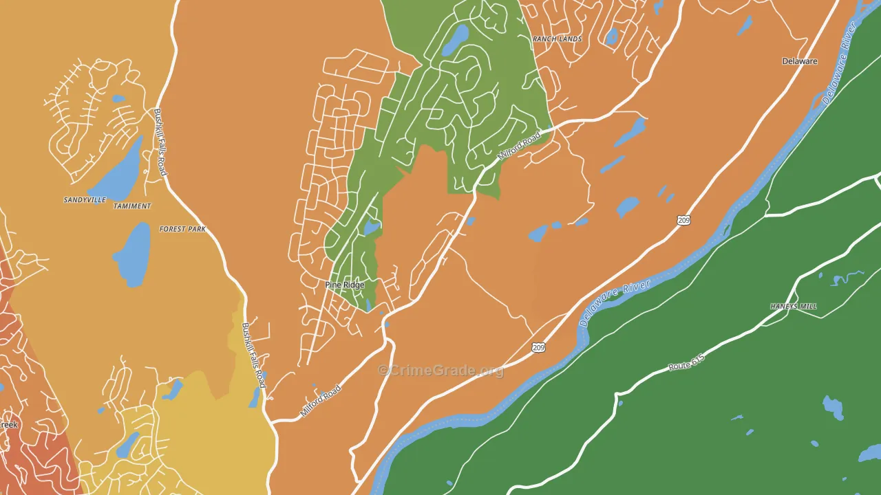 Egypt Mills, PA Map of Murder Rates