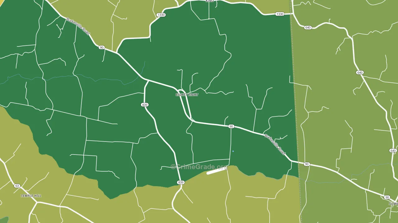Eighty Eight, KY Map of Murder Rates