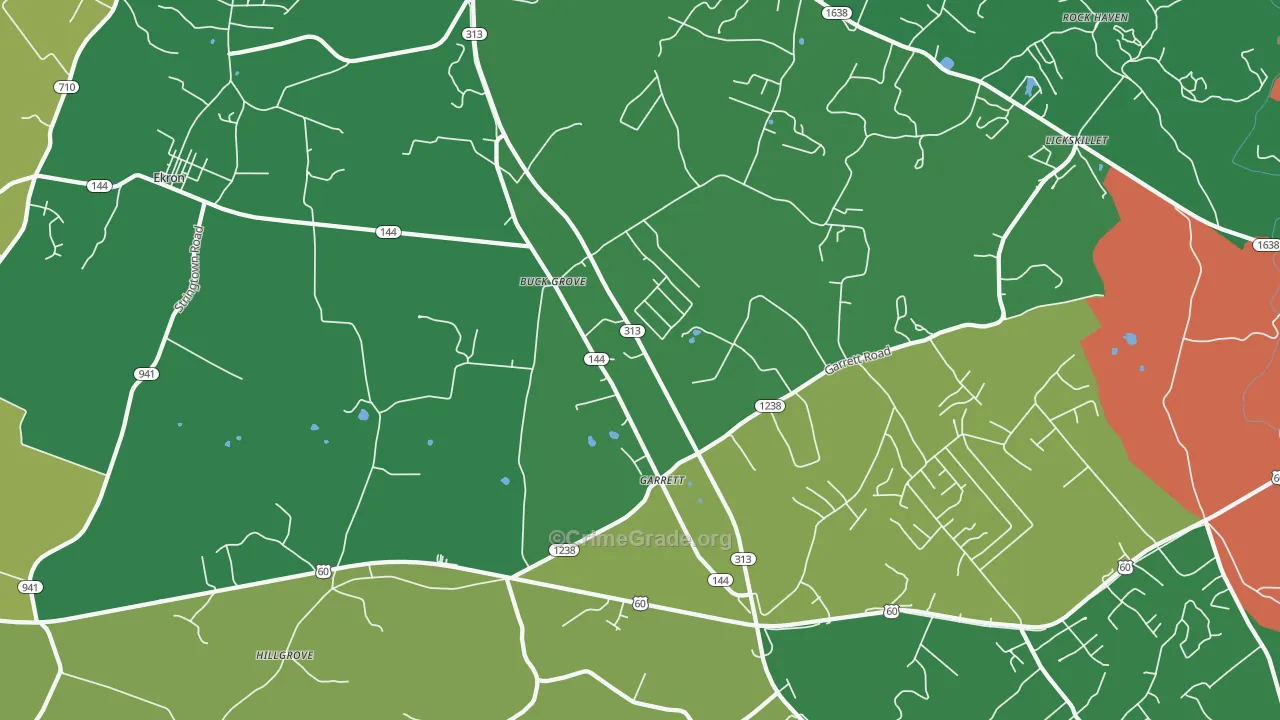 Ekron, KY Map of Murder Rates