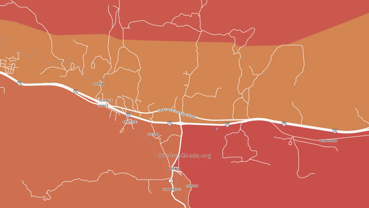 El Ancon, NM Map of Murder Rates