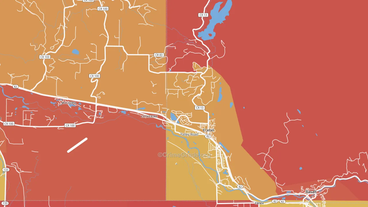 El Jebel, CO Map of Murder Rates