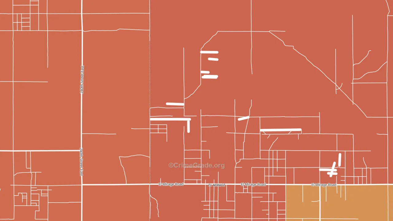 El Mirage, CA Map of Murder Rates