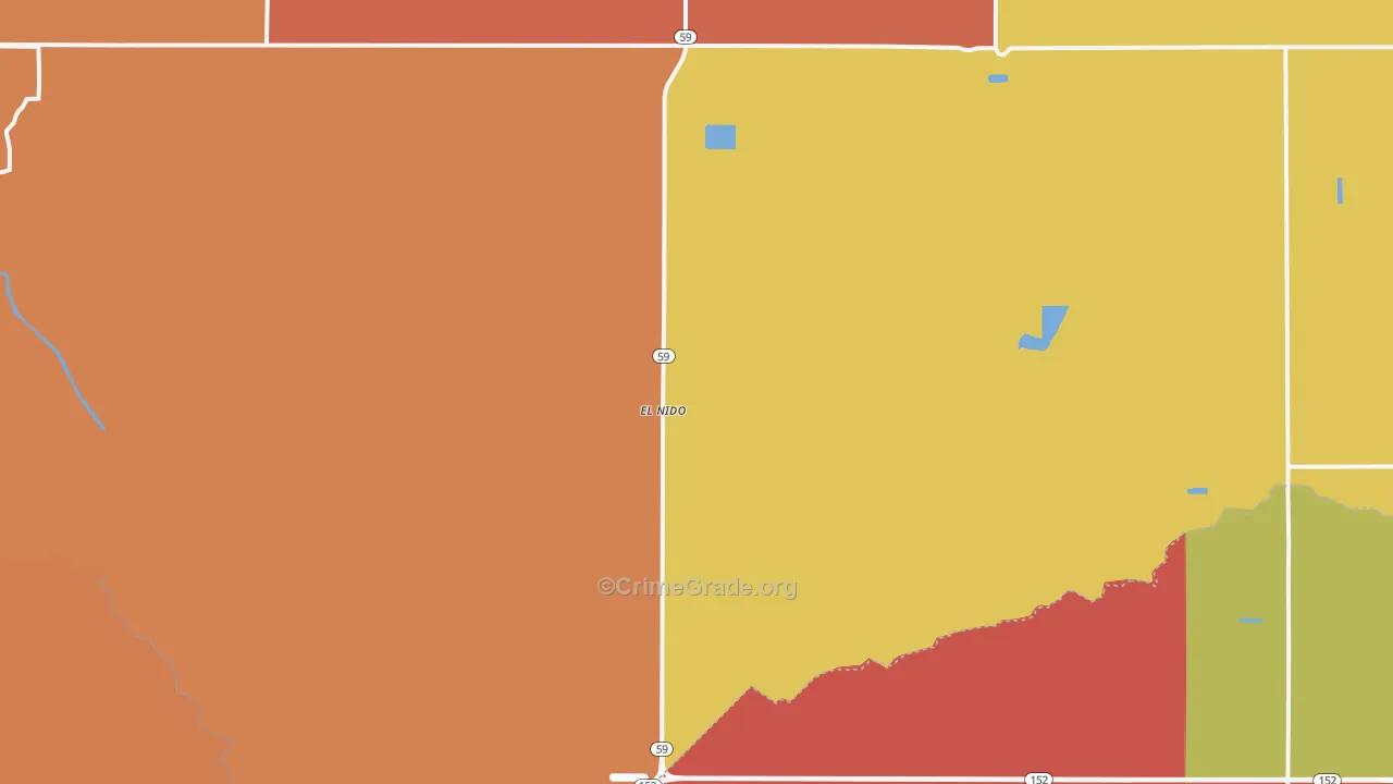 El Nido, CA Map of Murder Rates