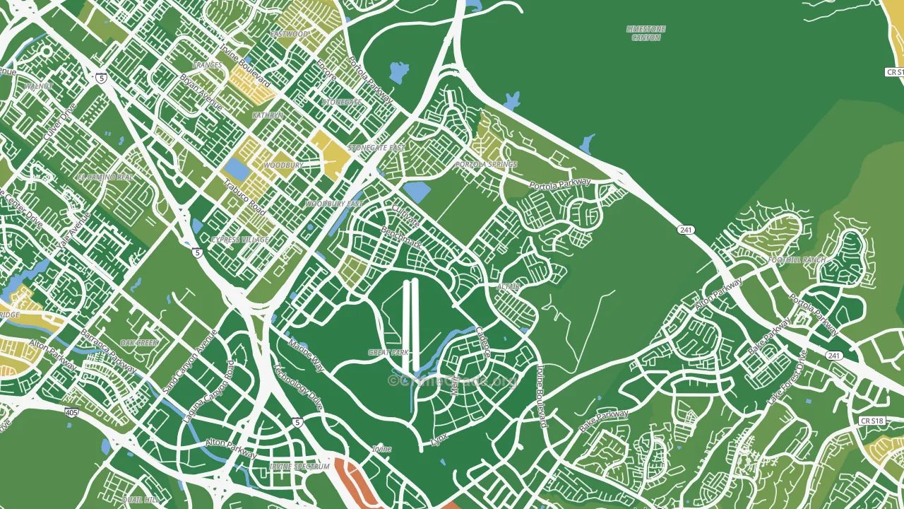 El Toro Marine Air Station, Irvine, CA Map of Murder Rates