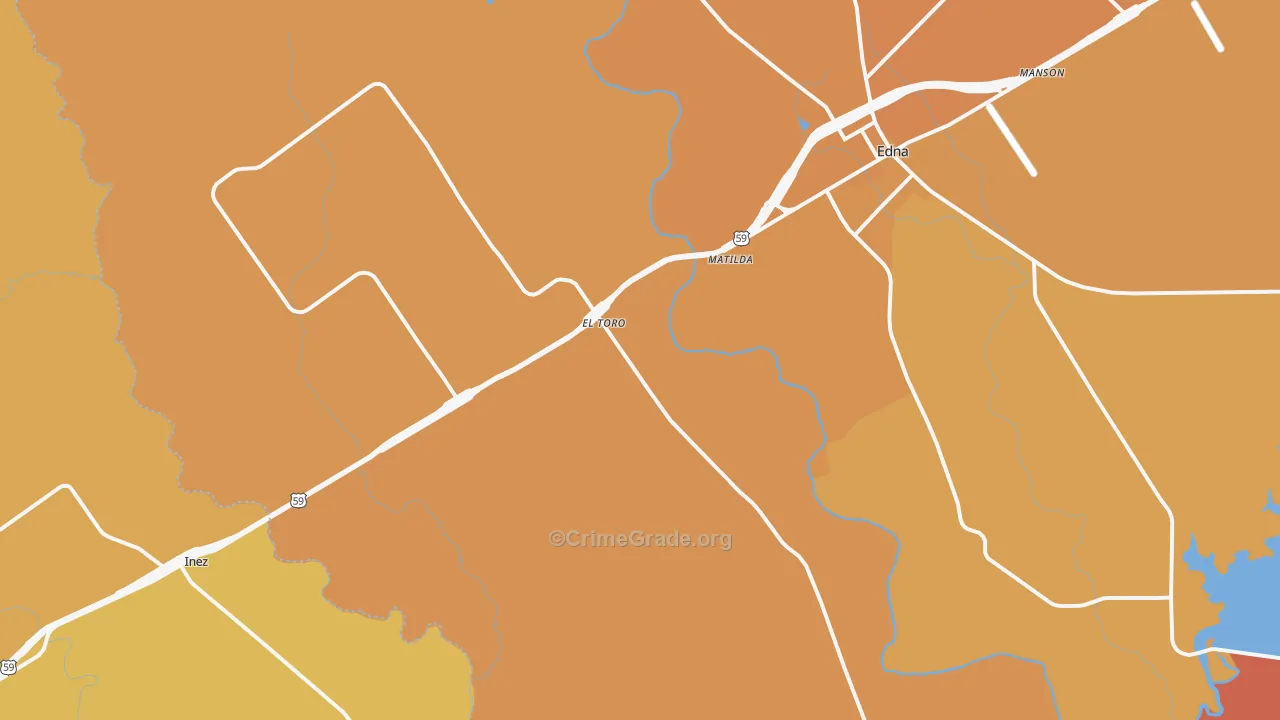 El Toro, TX Map of Murder Rates