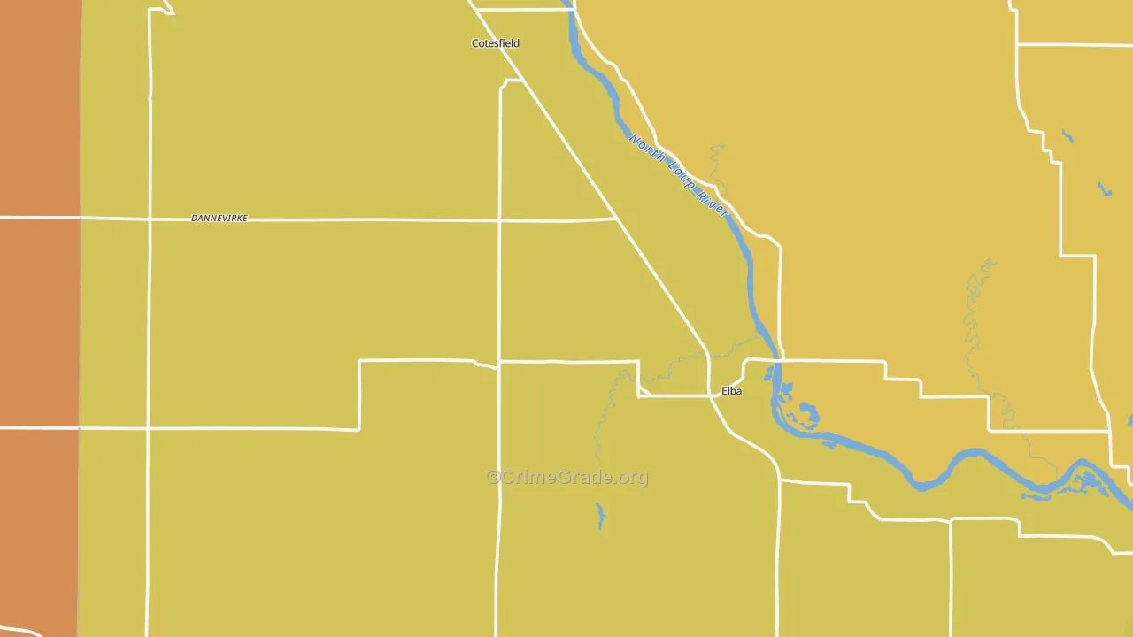 Elba, NE Map of Murder Rates