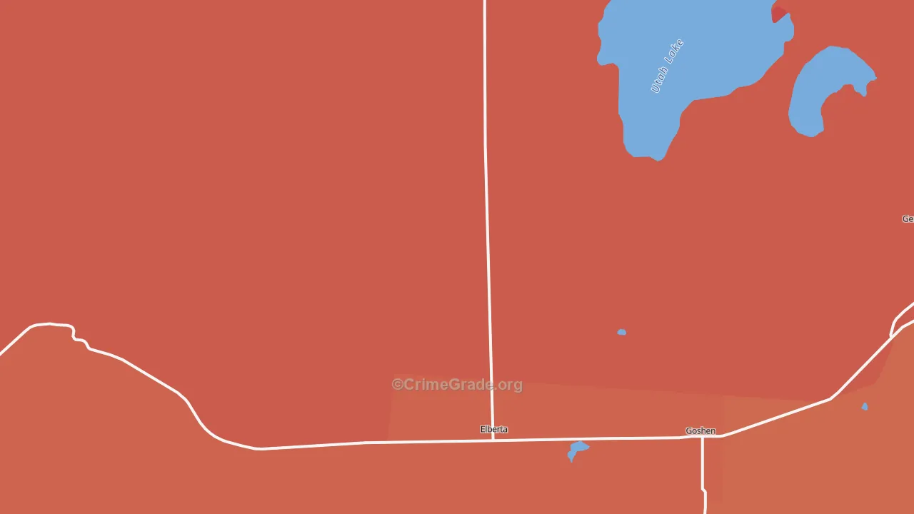 Elberta, UT Map of Murder Rates