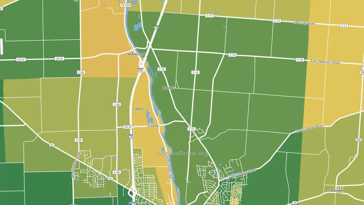 Eldean, OH Map of Murder Rates