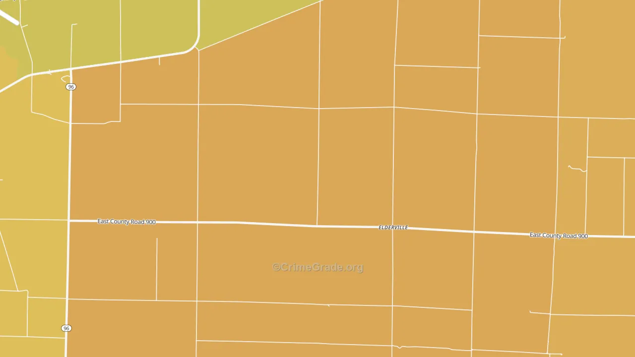 Elderville, IL Map of Murder Rates