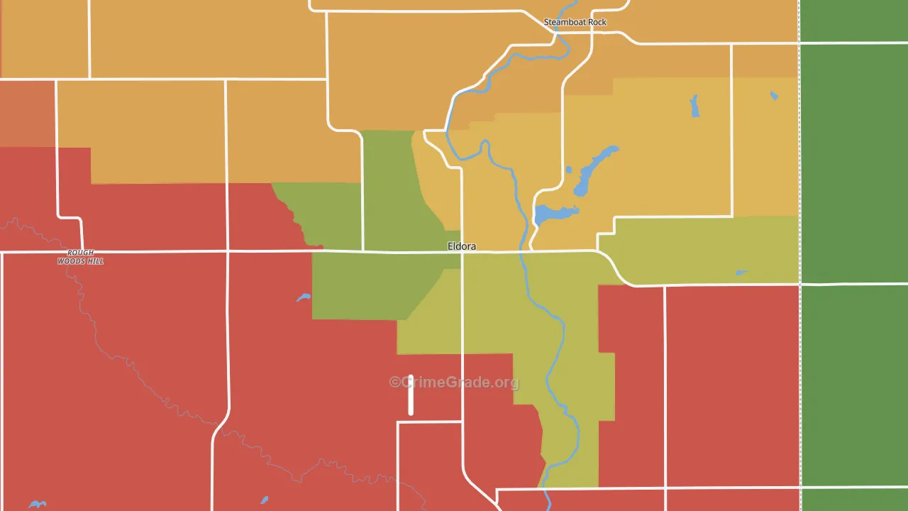 Eldora, IA Map of Murder Rates