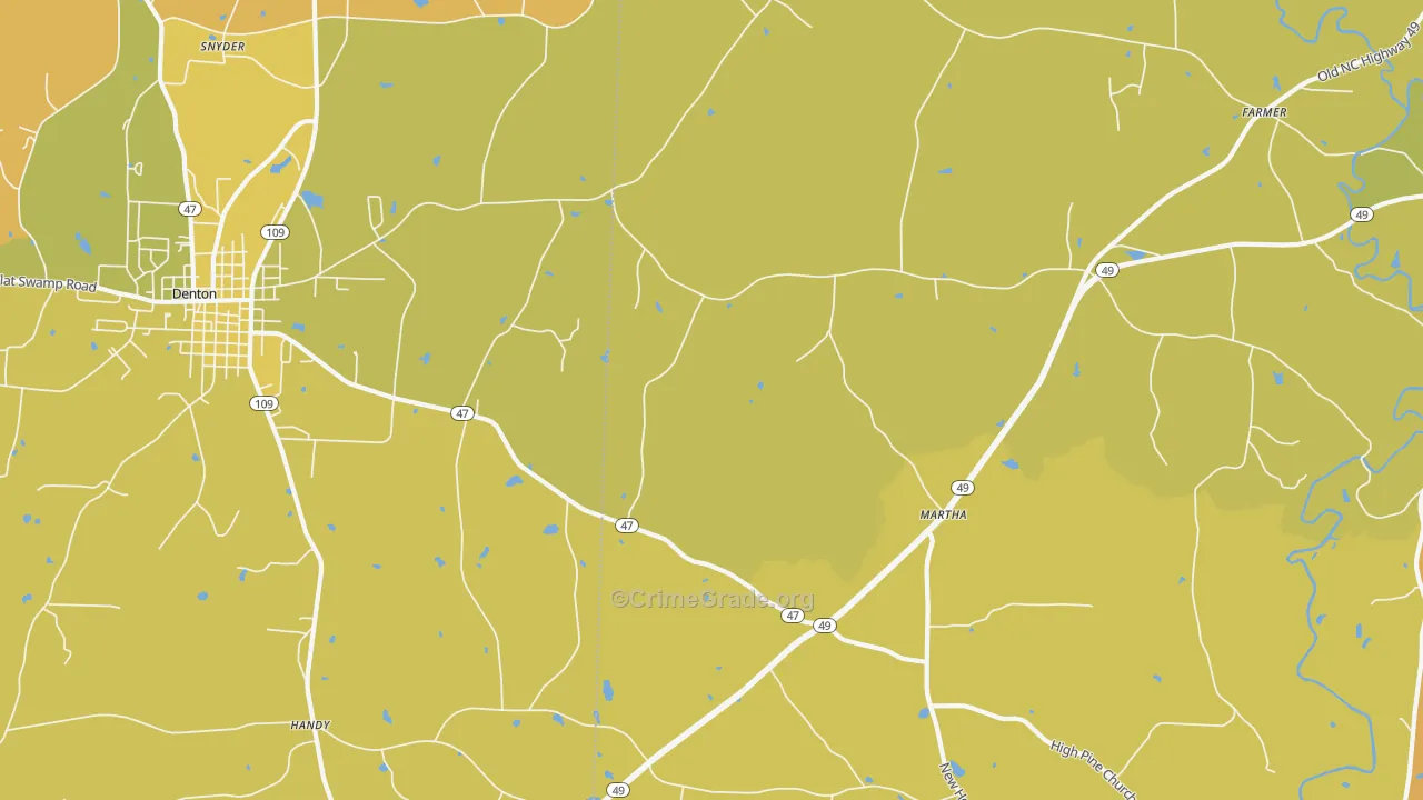 Eldorado, NC Map of Murder Rates