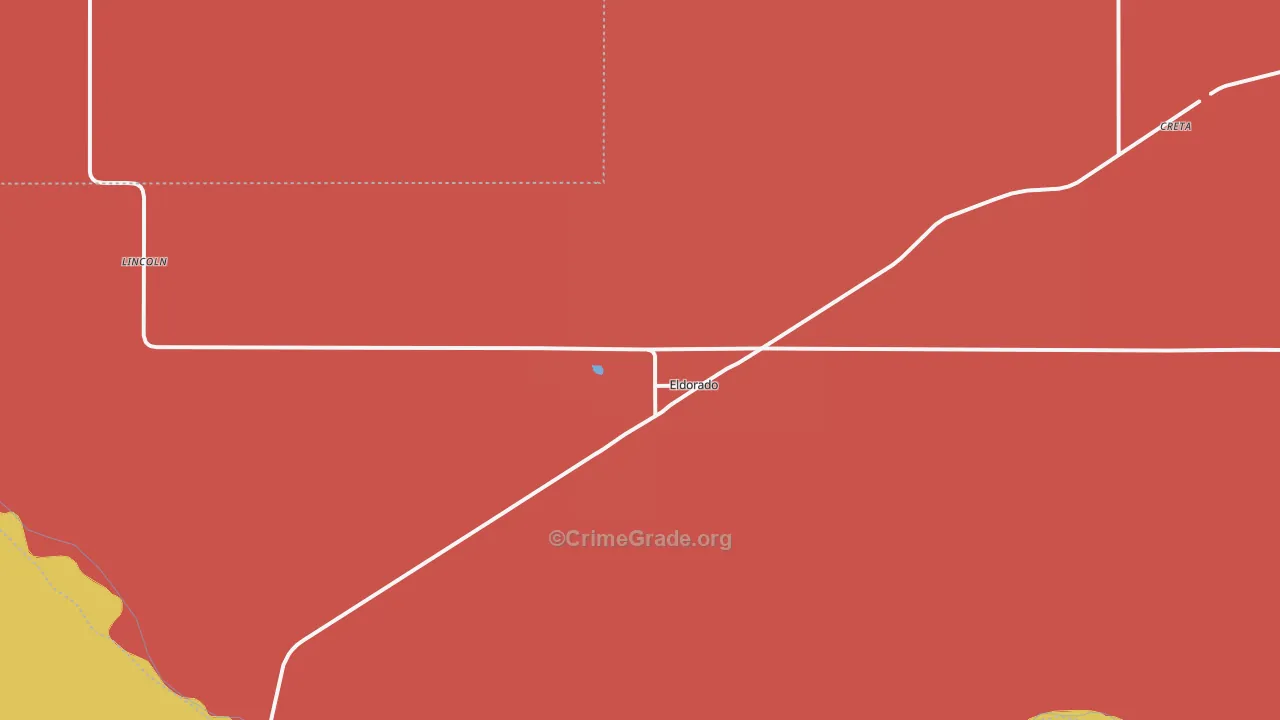 Eldorado, OK Map of Murder Rates