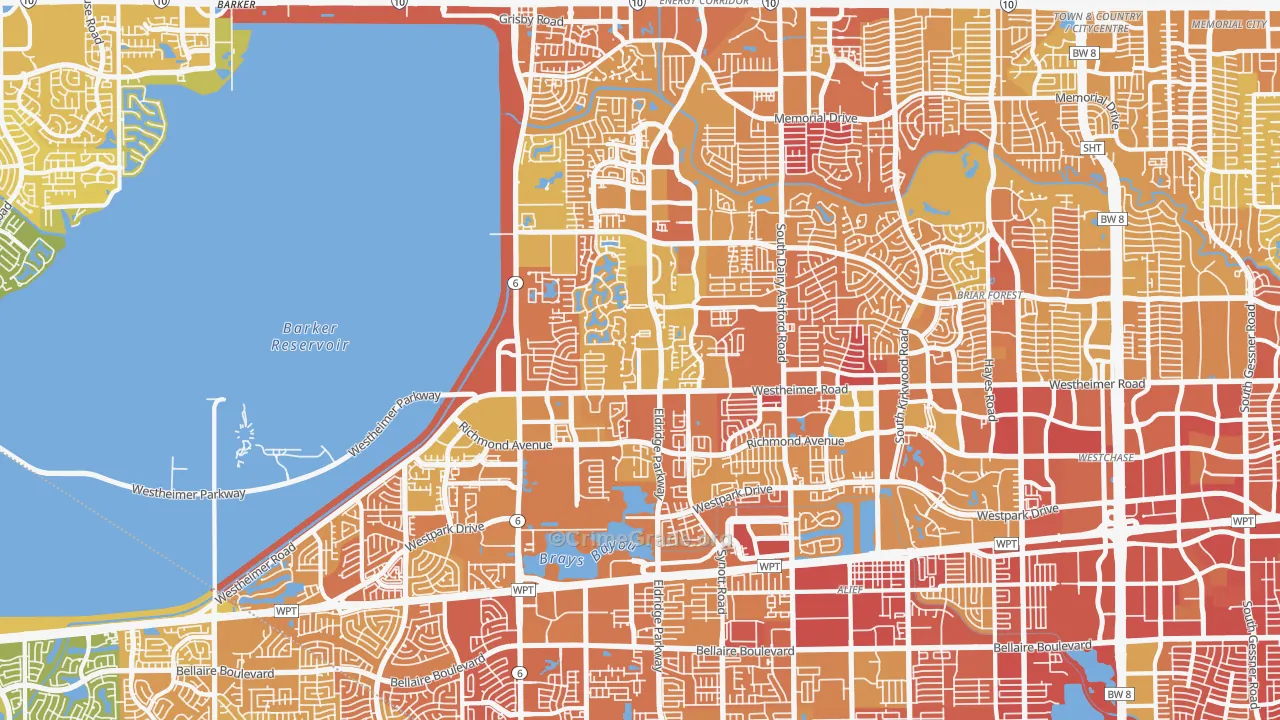 Eldridge-West Oaks, Houston, TX Map of Murder Rates