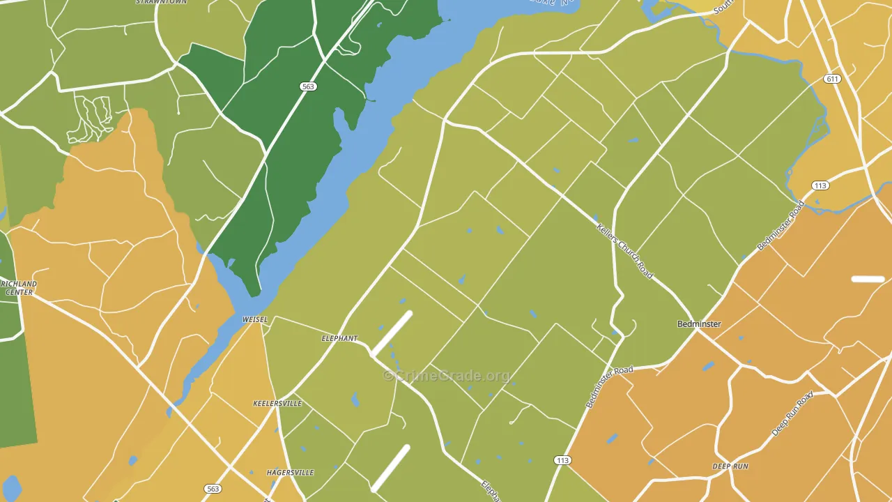 Elephant, PA Map of Murder Rates