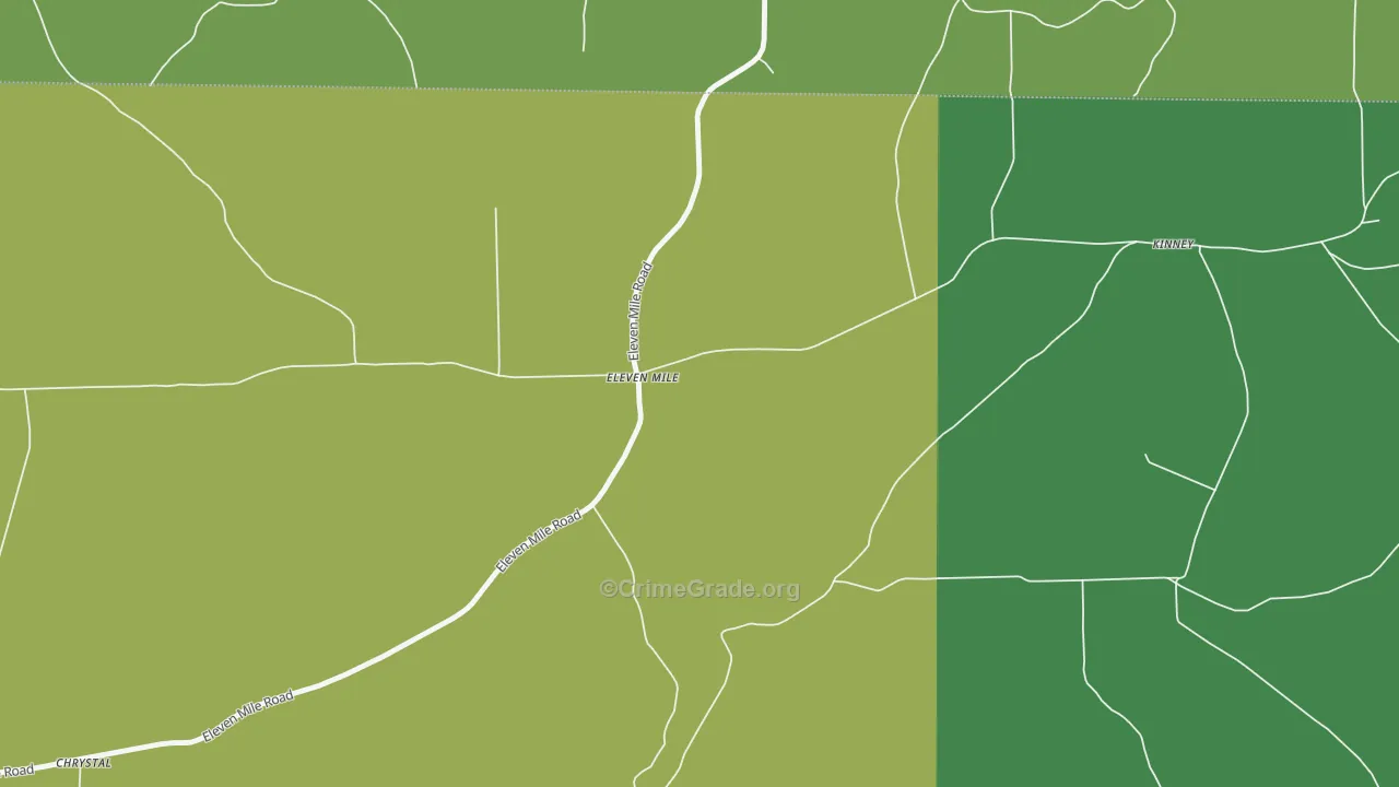 Eleven Mile, PA Map of Murder Rates