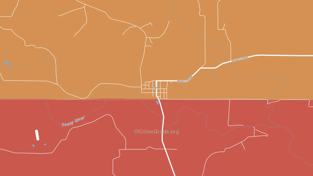 Elgin, KS Map of Murder Rates
