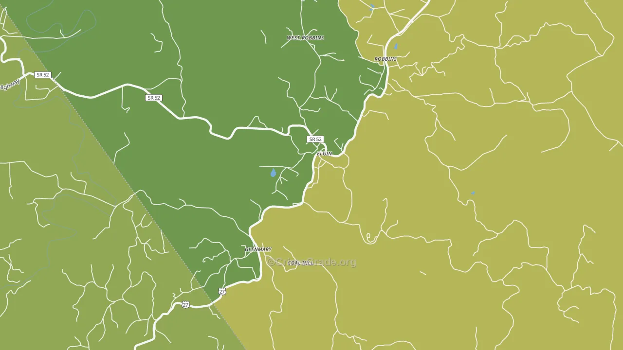 Elgin, TN Map of Murder Rates