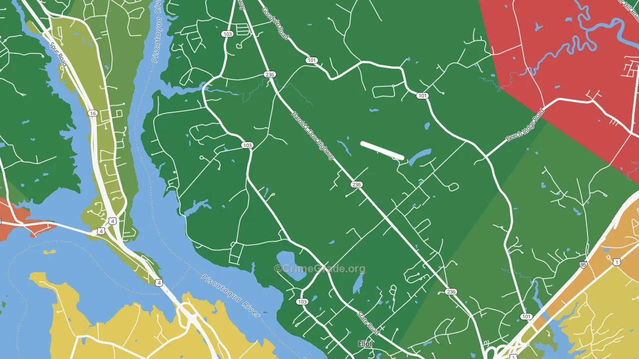 Eliot, ME Map of Murder Rates