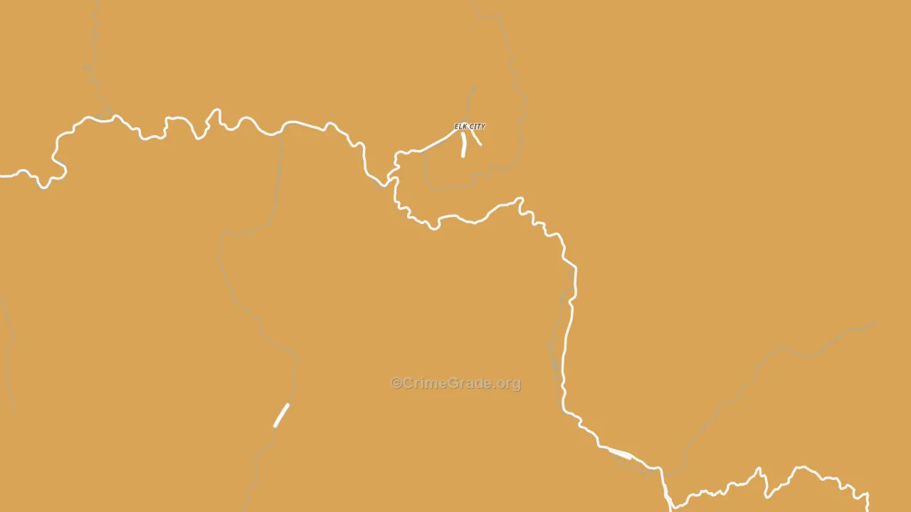 Elk City, ID Map of Murder Rates