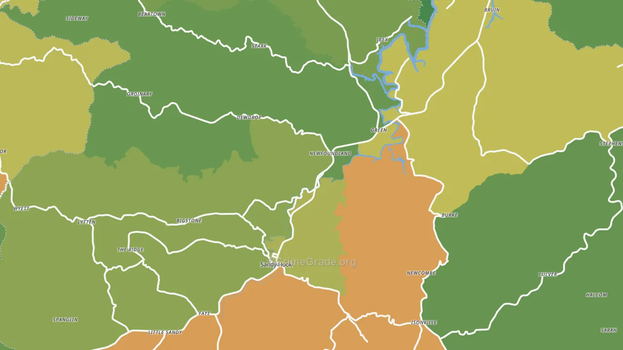Elliott County, KY Map of Murder Rates